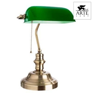 Настольная лампа ARTE LAMP Banker A2492LT-1AB